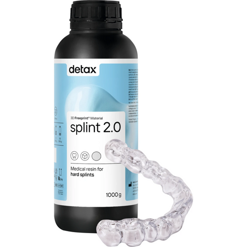 FREEPRINT® splint 2.0 Bottle 1 kg plastic 385 nm, transparent