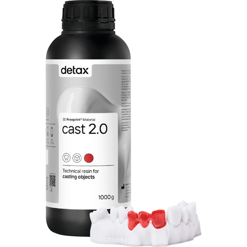 FREEPRINT® cast 2.0 Bottle 1 kg plastic 385 nm, red-transparent