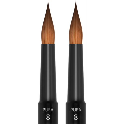 PURA.brush Pack of 2 brush tips size 8