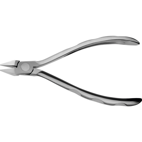 Wire bending pliers according to Adams Piece for bayonet-shaped step 0.5 mm, right angle