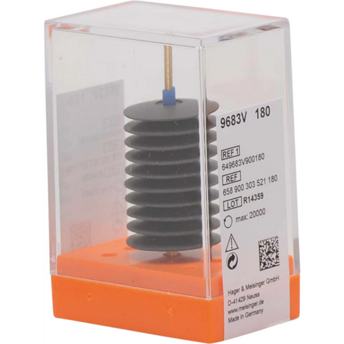 Universal polisher 9683 Pack of 10 pieces unmounted, black, figure 303, 3.5 mm, ISO 180