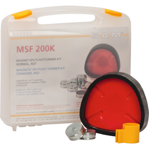 Base system Magnetic split-cast former kit normal, 1 red forming plate, accessories