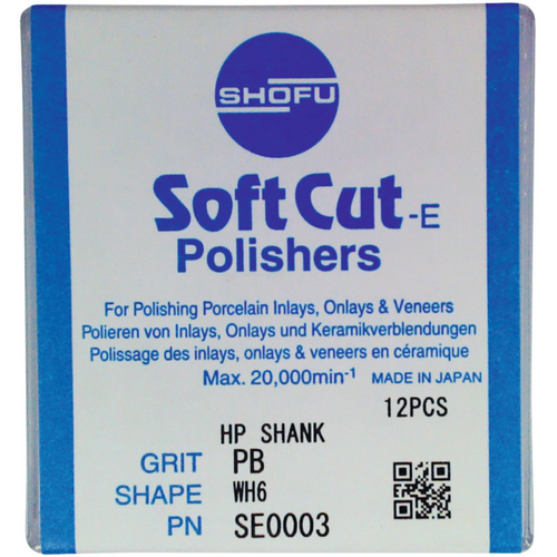 SOFTCUT-E Pack of 12 WH6, HP, PB blue ring, ISO 120