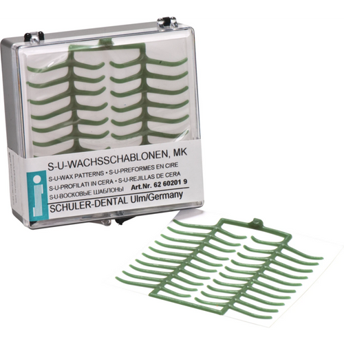 S-U WAX STENCILS Pack of 10 pieces plate retention MK