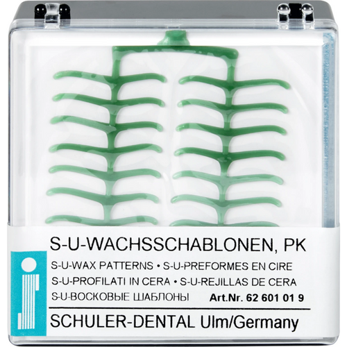 S-U WAX STENCILS Pack of 10 premolar clasps