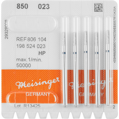 Diamonds 850 Pack of 5 pieces blue medium, HP, figure 198 conical round, 8 mm, ISO 023