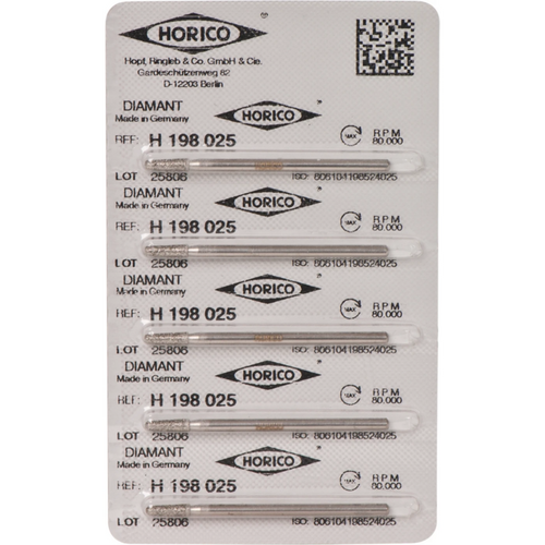 Diamond grinder H 198 Pack of 5 pieces HP, figure 198, 8 mm, ISO 025
