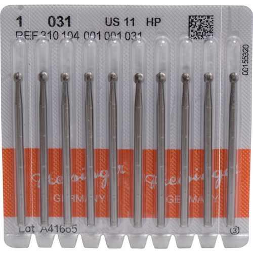 Steel drill 1 Pack of 10 pieces HP, figure 001, ISO 031
