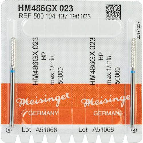Carbide milling cutter GX Pack of 2 cross serrated, blue standard, HP, figure 137, 14 mm, ISO 023