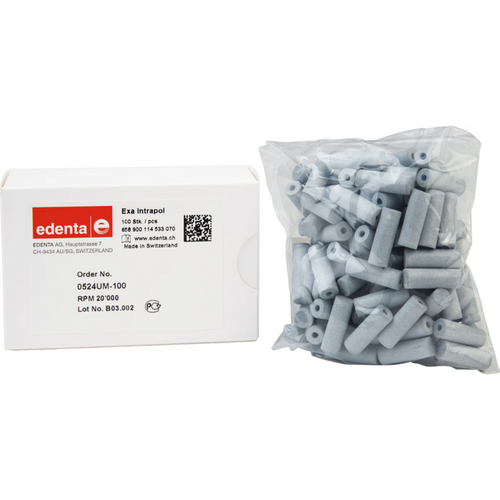 Exa Intrapol Pack of 100 pieces unmounted, white coarse, figure 114, 21 mm, ISO 070