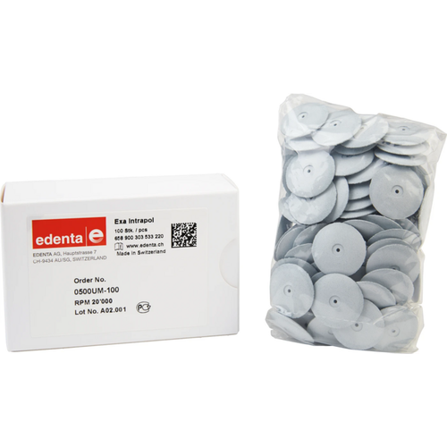 Exa Intrapol Pack of 100 pieces unmounted, white coarse, figure 303, 3 mm, ISO 220