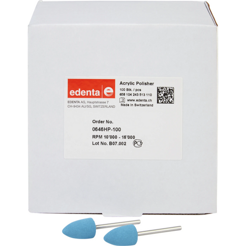 Acrylic Polisher Pack of 100 pieces, light blue, HP, figure 243, 19.5 mm, ISO 110