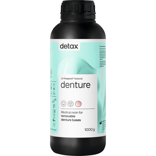 FREEPRINT® denture Bottle 1 kg plastic 385 nm, pink-transparent