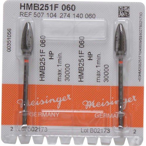 Black Cobra HM 251 Pack of 2 cross serrated, red fine, HP, Figure 274, 14.7 mm, ISO 060