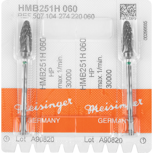 Black Cobra HM 251 Pack of 2 cross serrated, green coarse, HP, Figure 274, 14.7 mm, ISO 060