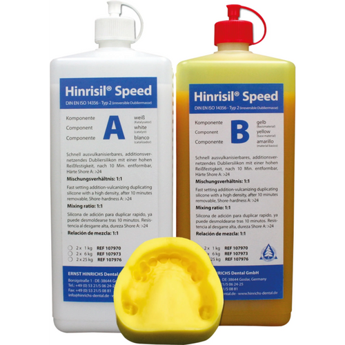 Hinrisil® Speed Carton 25 kg canister A, 25 kg canister B, yellow