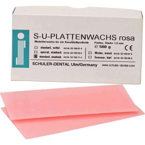 S-U-PLATE WAX  Pack 500 g standard, elastic