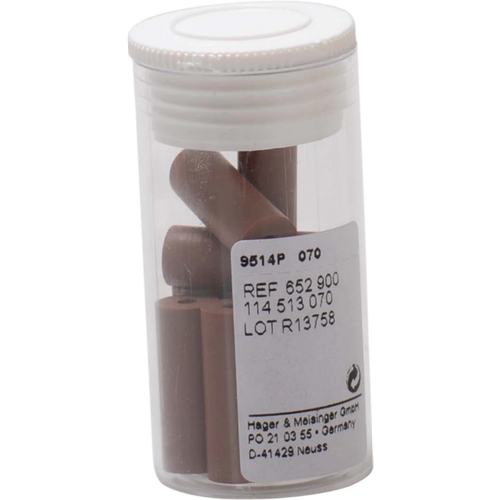 Universal polisher 9514 Pack of 10 pieces unmounted, brown medium, 20 mm, ISO 070