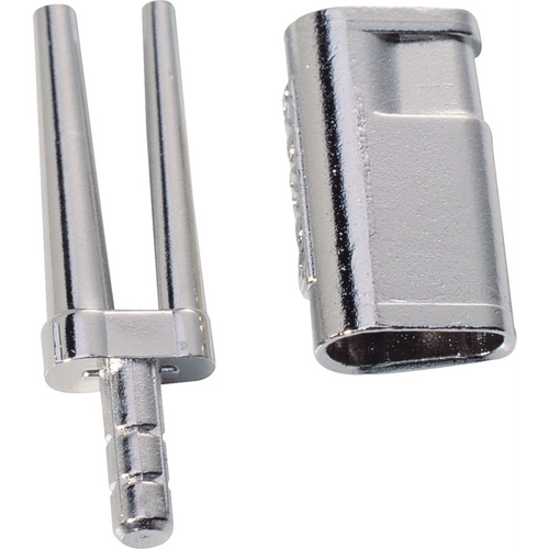 Bi-V pin Pack of 1,000 pieces metal, head 2 mm, pin length 12.5 mm, head length 5.5 mm, width 3.6 mm