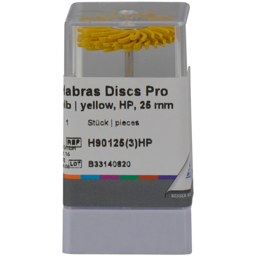 HABRAS Disc Pro piece 25 mm yellow coarse