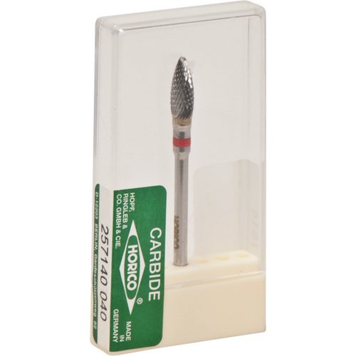 Carbide cutter 257 piece cross serration, red fine, HP, figure 257, 9 mm, ISO 040