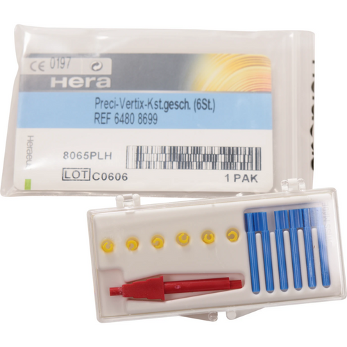 Preci-Vertix Pack of 6 plastic rod slides, 90°