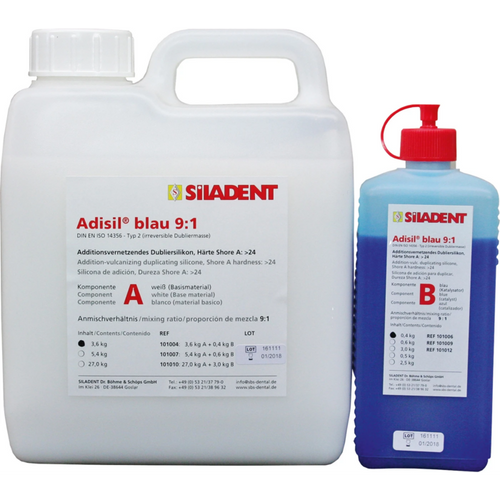 Adisil® blue Carton 3.6 kg bottle A , 0.4 kg bottle B