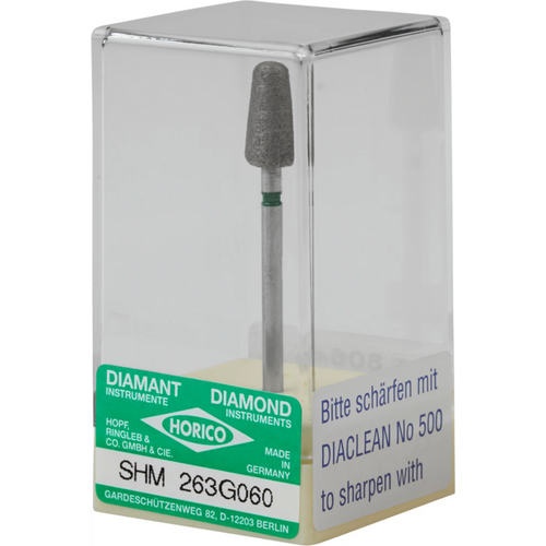 Sintered diamond grinder 263 piece SHM, green coarse, HP, figure 263, 12 mm, ISO 060