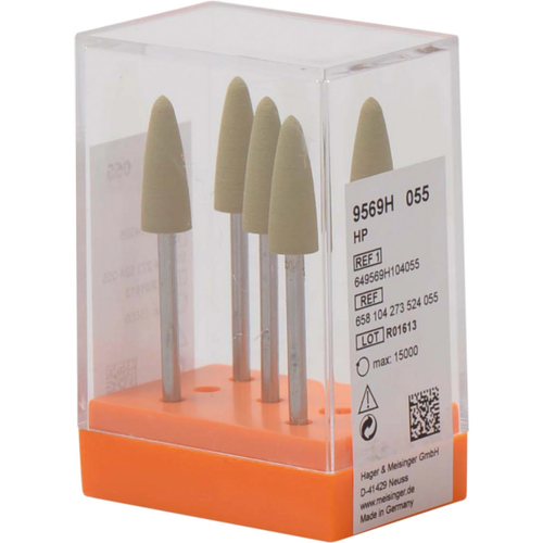 Plastic polisher 9569 Pack of 5 yellow, HP, figure 273, 17 mm, ISO 055