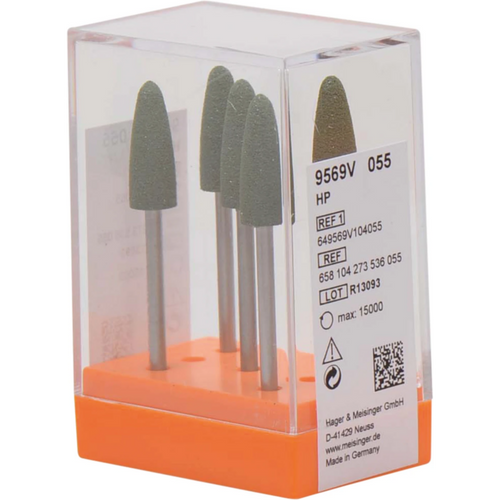 Plastic polisher 9569 Pack of 5 pieces green, HP, figure 273, 17 mm, ISO 055