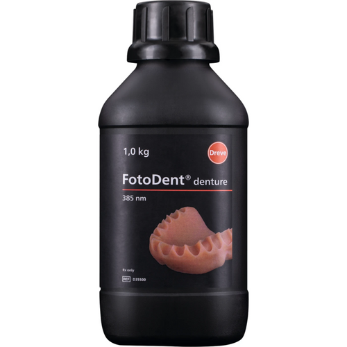 FotoDent® denture Bottle 1 kg 385 nm, pink-transparent