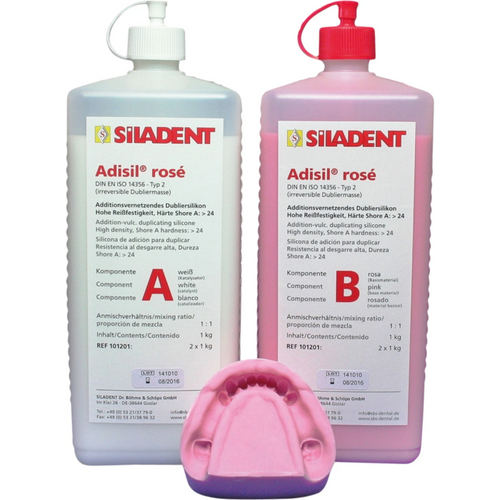 Adisil® rosé Package 1 kg bottle A, 1 kg bottle B, 9:1