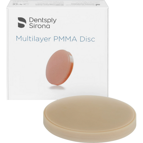 PMMA Disk piece Ø 98 mm H 12 mm, A3, multilayer