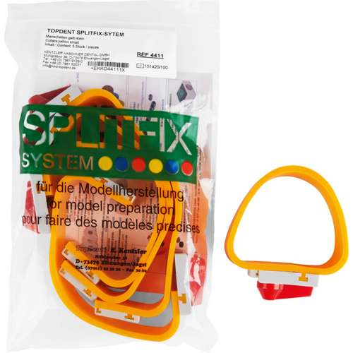 TD SPLITFIX cuffs Pack of 5 pieces yellow