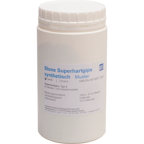 Stone super hard synthetic plaster Sample 1 kg super hard plaster white