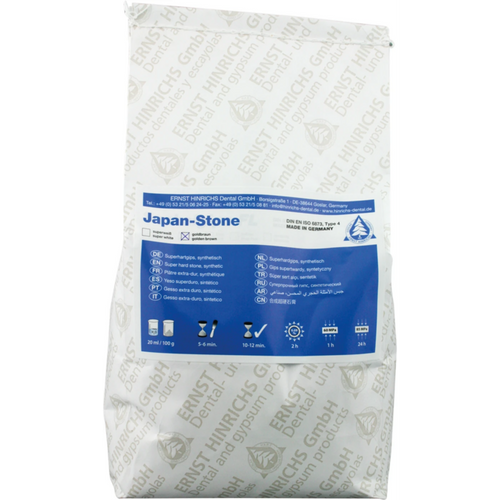 Japan-Stone Bag 5 kg super hard plaster golden brown