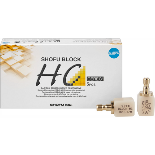 SHOFU BLOCK HC Pack of 5 pieces W2-LT, 1-layer, for Ceramill