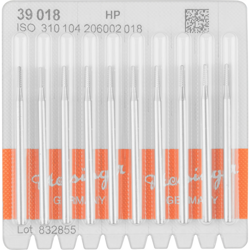 Steel drill 39 Pack of 10 HP, figure 206 conical, 5.4 mm, ISO 018