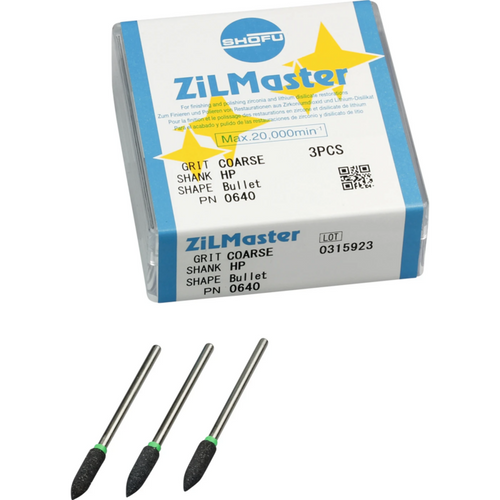 ZiLMaster Pack of 3 HP, green coarse, roller, ISO 040