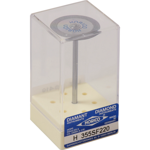 Diamond disks 355 piece double-sided, rigid, yellow extra-fine, HP, figure 355 SF, 0.22 mm, ISO 220