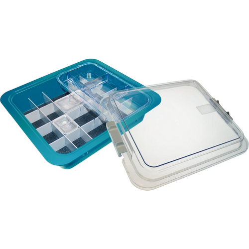 Complete material tray Assortment 1 material tray turquoise including accessories