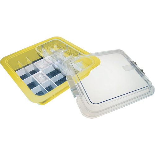 Complete material tray Assortment 1 material tray neon yellow including accessories