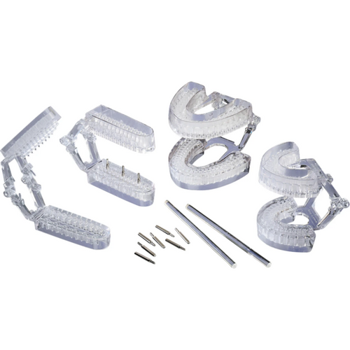 MainStay™ disposable articulator system Set of 50 articulators, 100 MainStay pins, 3 support rods