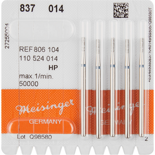 Diamonds 837 Pack of 5 pieces blue medium, HP, figure 110 cylinder, 6 mm, ISO 014