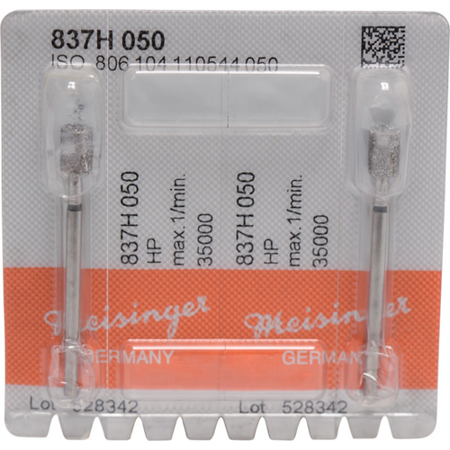 Diamonds 837 Pack of 2 pieces black super coarse, HP, figure 110 cylinder, 6 mm, ISO 050