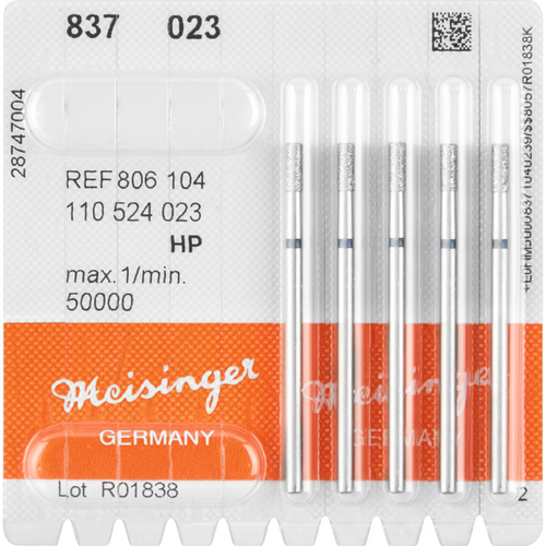 Diamonds 837 Pack of 5 blue medium, HP, figure 110 cylinder, 6 mm, ISO 023