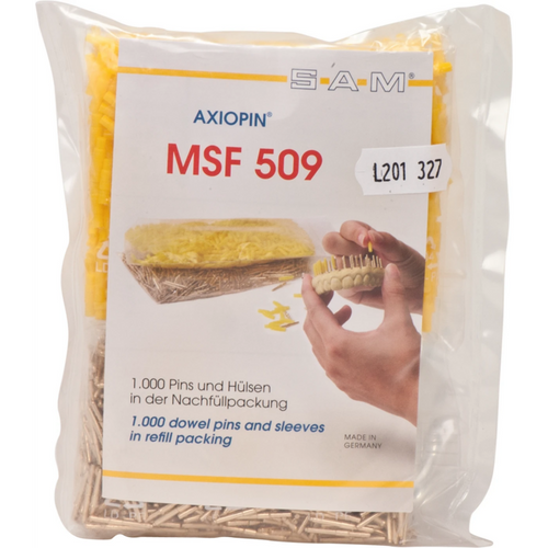 SAM® PIN SYSTEM AXIOPIN® Refill pack 1,000 pins, 1,000 sleeves