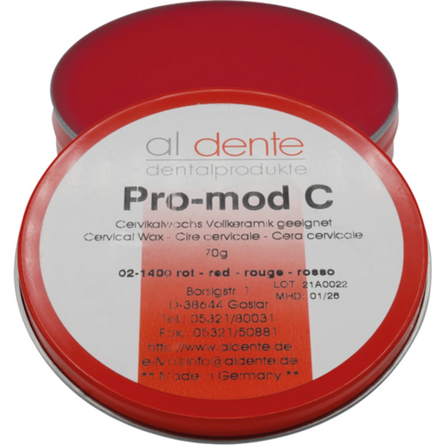 Pro-Mod C cervical wax Tin 70 g red