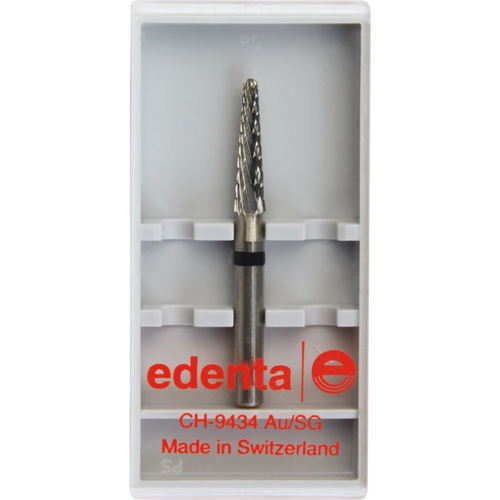 Carbide taper milling cutter 2535 piece Cross serration round, black coarse, HP short, figure 200, 13 mm, 4°, ISO 031