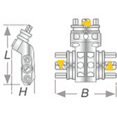 Multi-sector screws Pack of 2 VECTOR 750